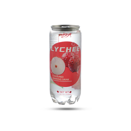 Lychee Flavor Sparkling Drink Low Sugar Soda Water Set of 24 Bottles