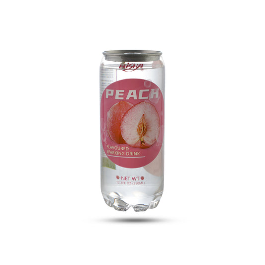 Peach Flavor Sparkling Drink Low Sugar Soda Water Set of 24 Bottles